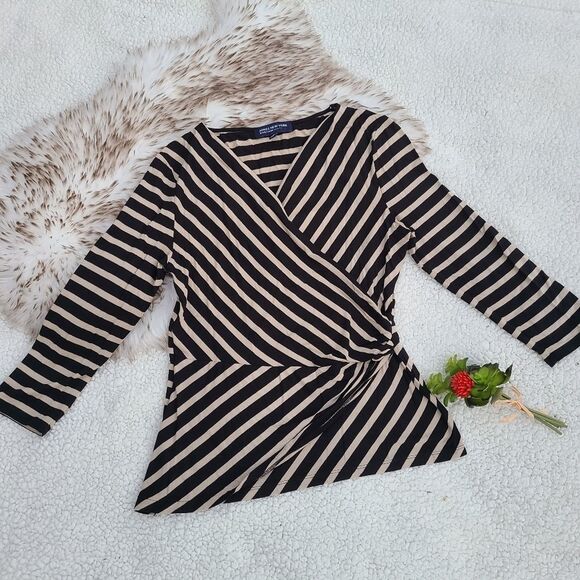 Jones‎ New York -608 surplice top Small - Picture 1 of 3